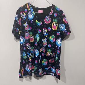 Women's Ava Therese Scrubs Top Size 2XL Black Multicolor pool
Party